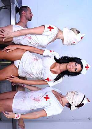 free sex pornphoto 6 Jasmine Jae tatoo-uniform-white doctoradventures