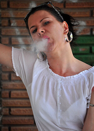 free sex pornphoto 11 Mina playful-smoking-interrogation smokingmina